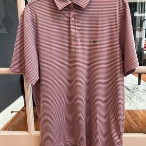 Vineyard Vines Men's Striped Polo Shirt - Purple